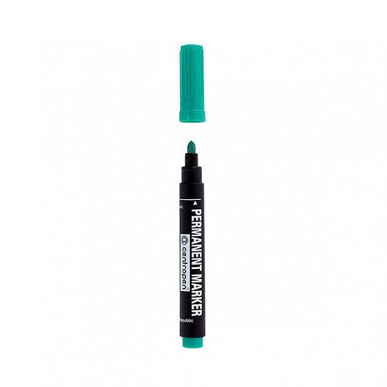 Маркер перманентный Centropen PERMANENT 2,5 мм зеленый, круглый наконечник