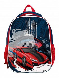 Рюкзак Schoolformat ERGONOMIC LIGHT RED RIDE 19 синий 38х29х18 жесткокаркасный 2 отделения для мальчиков