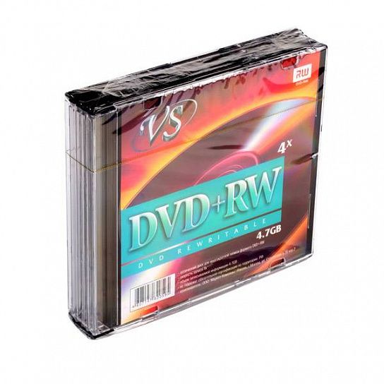 Диск DVD+RW VS 4 Гб 4х slim