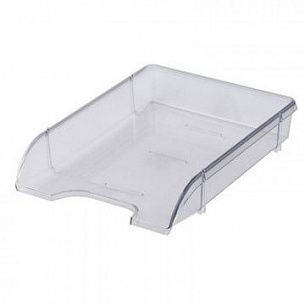 Лоток горизонтальный для бумаг Эсир VICTORY прозрачный пластик