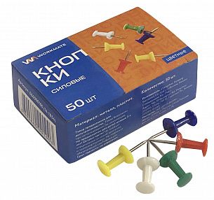 Кнопки силовые 8 мм 50 шт гвоздики, без покрытия, ассорти