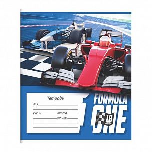 Тетрадь 18 л. линия Schoolformat ФОРМУЛА СКОРОСТИ мелованный картон, ВД-лак