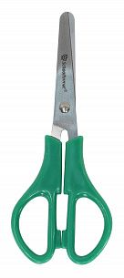 Ножницы школьные Schoolformat безопасные 130 мм, ручки пластиковые ассорти