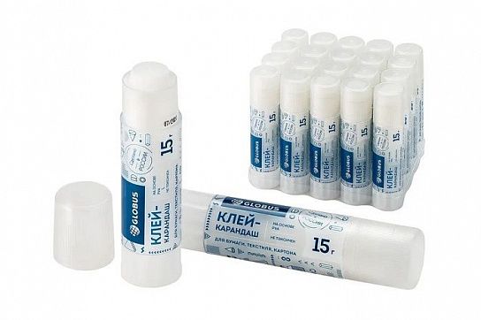 Клей-карандаш GLOBUS ШКОЛЬНЫЙ 15 г PVA