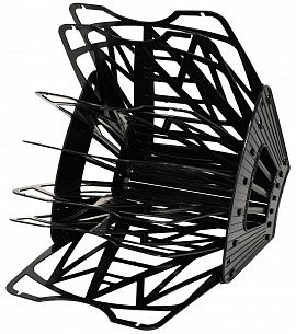 Лоток универсальный для бумаг INFORMAT 7 секций, черный пластик