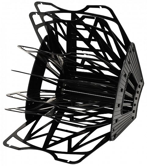 Лоток универсальный для бумаг INFORMAT 7 секций, черный пластик