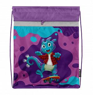 Мешок для обуви Schoolformat SMART DINO 42х34 см, с карманом