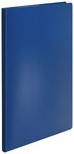 Папка с файлами LITE А4 30 файлов, пластик 500 мкм, синяя