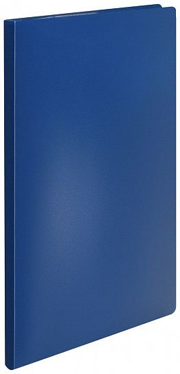 Папка с файлами LITE А4 30 файлов, пластик 500 мкм, синяя