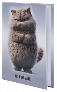 Ежедневник А6 недатированный LITE НЕ В ДУХЕ 80 л. с дизайном, твердая обложка 7БЦ, глянцевая ламинация