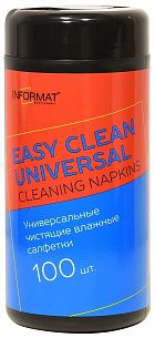 Салфетки универсальные INFORMAT в тубе 100 шт