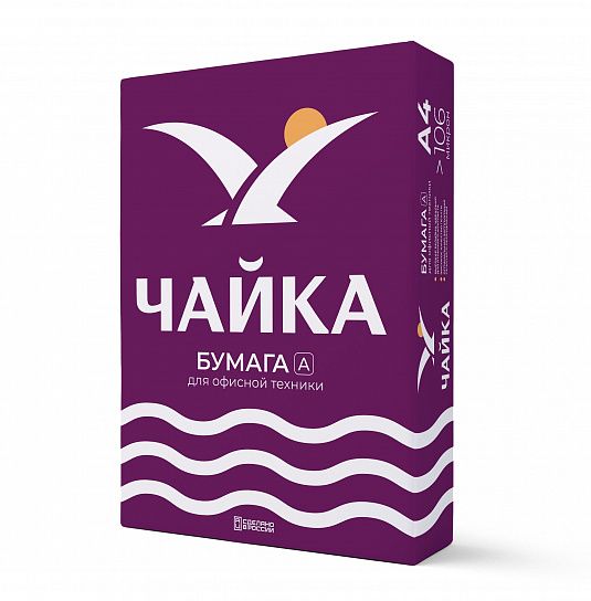 Бумага Чайка 500 л. 80 г/м2 А4 марка А