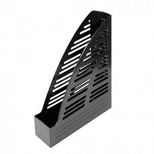 Лоток вертикальный для бумаг INFORMAT 70 мм, черный пластик