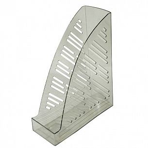 Лоток вертикальный для бумаг INFORMAT 85 мм, дымчатый тонированный пластик