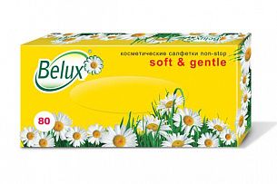 Салфетки косметические Belux 2-слойные 21х19,5 см белые 80 шт