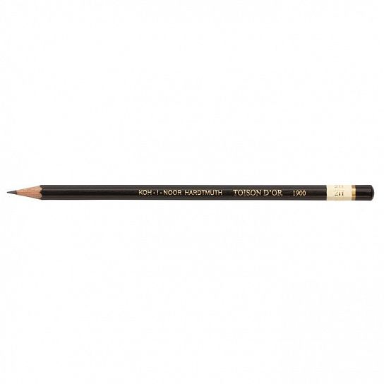 Карандаш чернографитный деревянный Koh-I-Noor TOISON D`OR 1900 2Н заточенный, шестигранный, картонная коробка