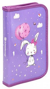 Пенал односекционный Schoolformat CUTE RABBIT 190х115 мм