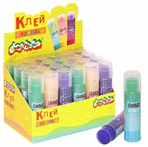Клей-карандаш Каляка-Маляка ЦВЕТНОЙ 15 г PVP, прозрачный