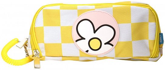 Пенал 2 отделения LOREX KIDS SUNFLOWER 210x105x70 мм желтый, полиэстер