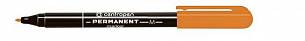 Маркер перманентный Centropen PERMANENT 1 мм оранжевый, круглый наконечник