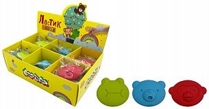 Ластик Каляка-Маляка ЗВЕРЯТА, термопластичная резина, 55х39х16 мм фигурный, ассорти, мягкий, индивидуальный ШК