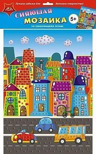 Самоклеящаяся сияющая мозаика ЯРКИЙ ГОРОД А3