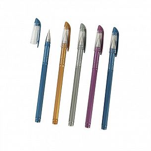 Ручка шариковая Союз SIRIUS синяя 0,7 мм, ассорти шестигранный корпус, игольчатый наконечник