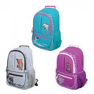 Рюкзак школьный ЦВЕТНЫЕ МЕЧТЫ, 1 отделение, эргономичная вентилируемая спинка, ткань