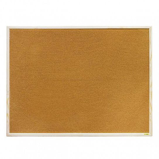Доска пробковая INFORMAT 90х120 см, деревянная рама