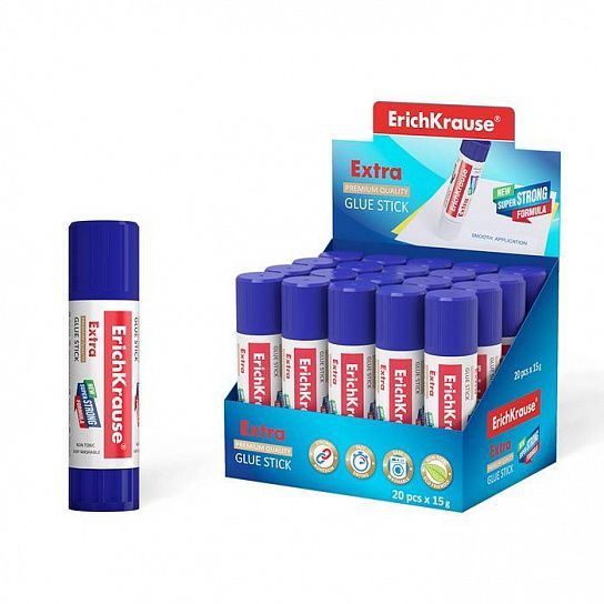 Клей-карандаш ErichKrause EXTRA 15 г PVP