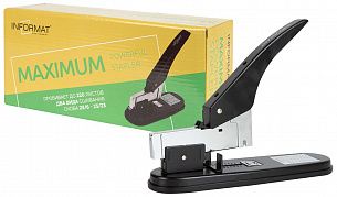 Степлер супермощный INFORMAT MAXIMUM №23/6-23 до 220 листов, металл, черный