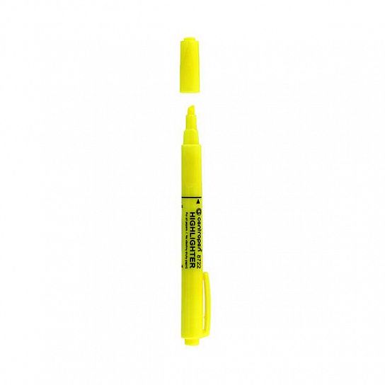 Маркер текстовый CENTROPEN FAX 1—4 мм, желтый скошенный