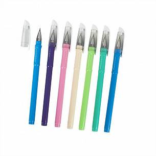 Ручка шариковая на масляной основе Союз OIL PEN синяя 0,7 мм, ассорти круглый корпус, игольчатый наконечник