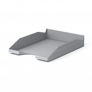 Лоток горизонтальный для бумаг ErichKrause Office Classic серый пластик