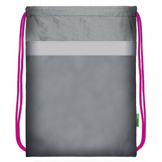 Мешок для обуви Creativiki 40,5х34 см, серый, 1 отделение, для девочек