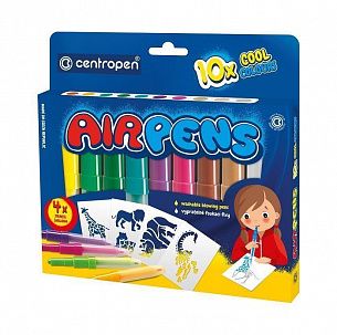 Фломастеры воздушные CENTROPEN AIR PENS COOL COLOURS  10 цветов