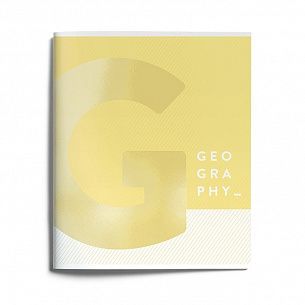 Тетрадь 48 л. А5 клетка, на скрепке, Schoolformat KNOW-HOW География мелованный картон, выборочный УФ-лак
