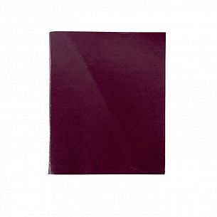 Тетрадь 96 л. А5 клетка, на скрепке, офсет№2 LITE БОРДО бумвинил, эконом