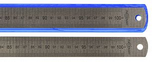 Линейка INFORMAT 100 см металлическая в чехле ПВХ, с европодвесом