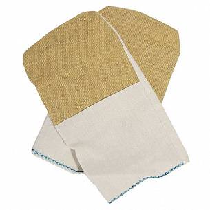 Рукавицы х/б ТРАСТ с брезентовым наладонником+подналадонник 2-х нитка