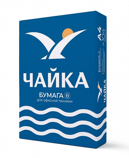 Бумага Чайка 500 л. 80 г/м2 А4 марка В