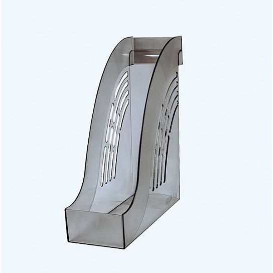 Лоток вертикальный для бумаг INFORMAT 95 мм, дымчатый тонированный пластик