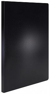 Папка с файлами LITE А4 20 файлов, пластик 500 мкм, черная