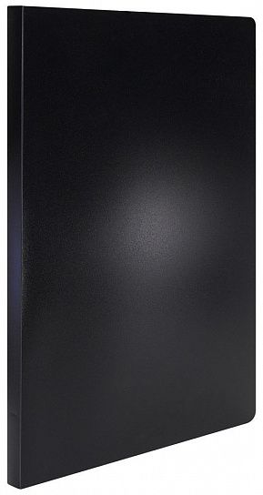 Папка с файлами LITE А4 20 файлов, пластик 500 мкм, черная