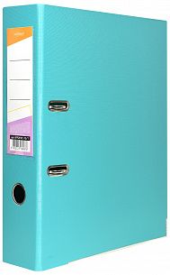Папка-регистратор INFORMAT 75 мм двухсторонний PVC, бирюзовая