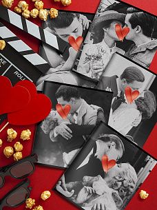 Тетрадь 48 л. А5 клетка, на скрепке, офсет LOREX VINTAGE LOVE мелованный картон, запечатка форзаца, soft touch, выборочный УФ-лак