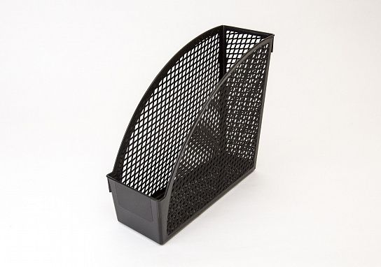 Лоток вертикальный для бумаг Унипласт ОФИС-КЛАСС 100 мм, черный пластик