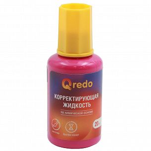 Корректирующая жидкость с кисточкой, 20 мл, химическая основа