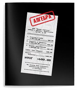 Тетрадь 48 л. А5 клетка, на скрепке, Schoolformat УНИКАЛЬНЫЙ ПОДХОД Алгебра мелованный картон, запечатка форзаца, сплошной УФ-лак