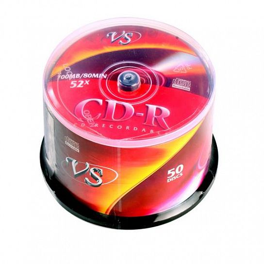 Диск CD-R VS 700 Мб 52х 50 шт cake box